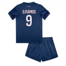 Paris Saint-Germain Goncalo Ramos #9 Hjemmedraktsett Barn 2024-25 Kortermet (+ korte bukser)